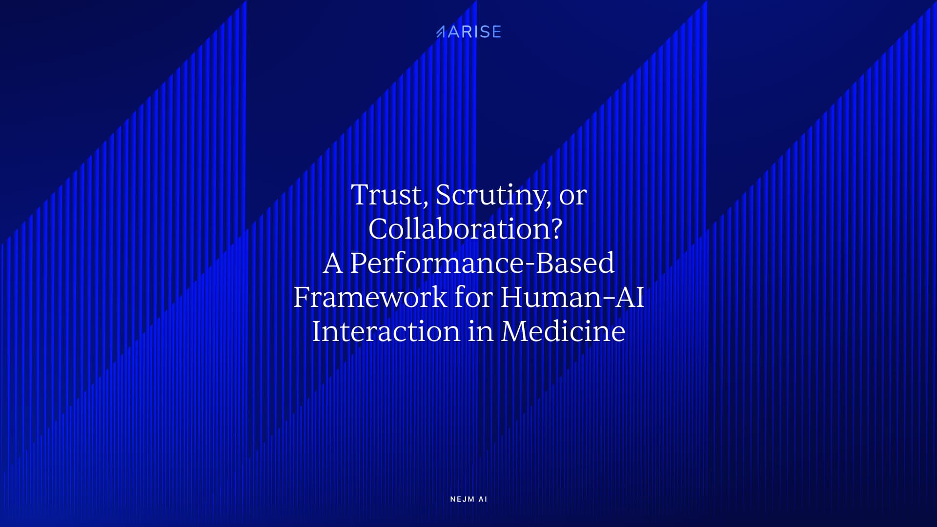 Trust, Scrutiny, or Collaboration? A Performance-Based Framework for Human–AI Interaction in Medicine