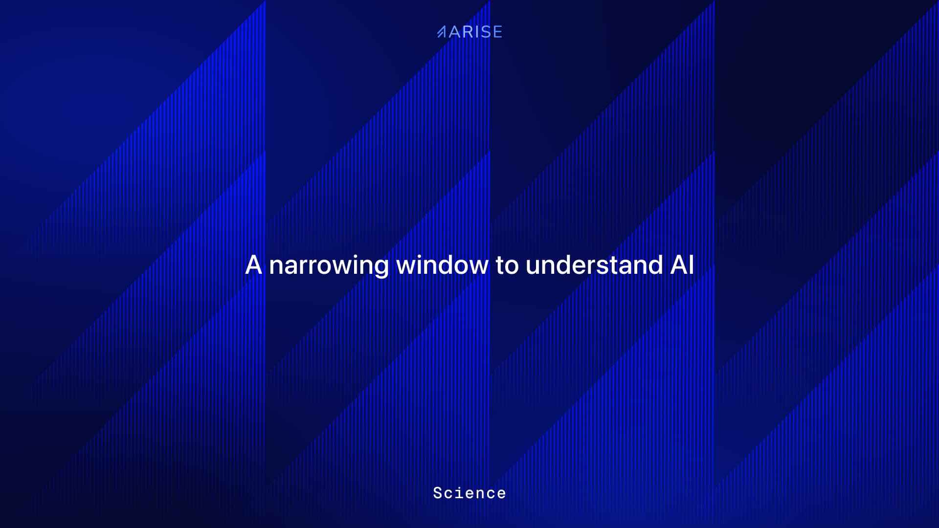 A narrowing window to understand AI